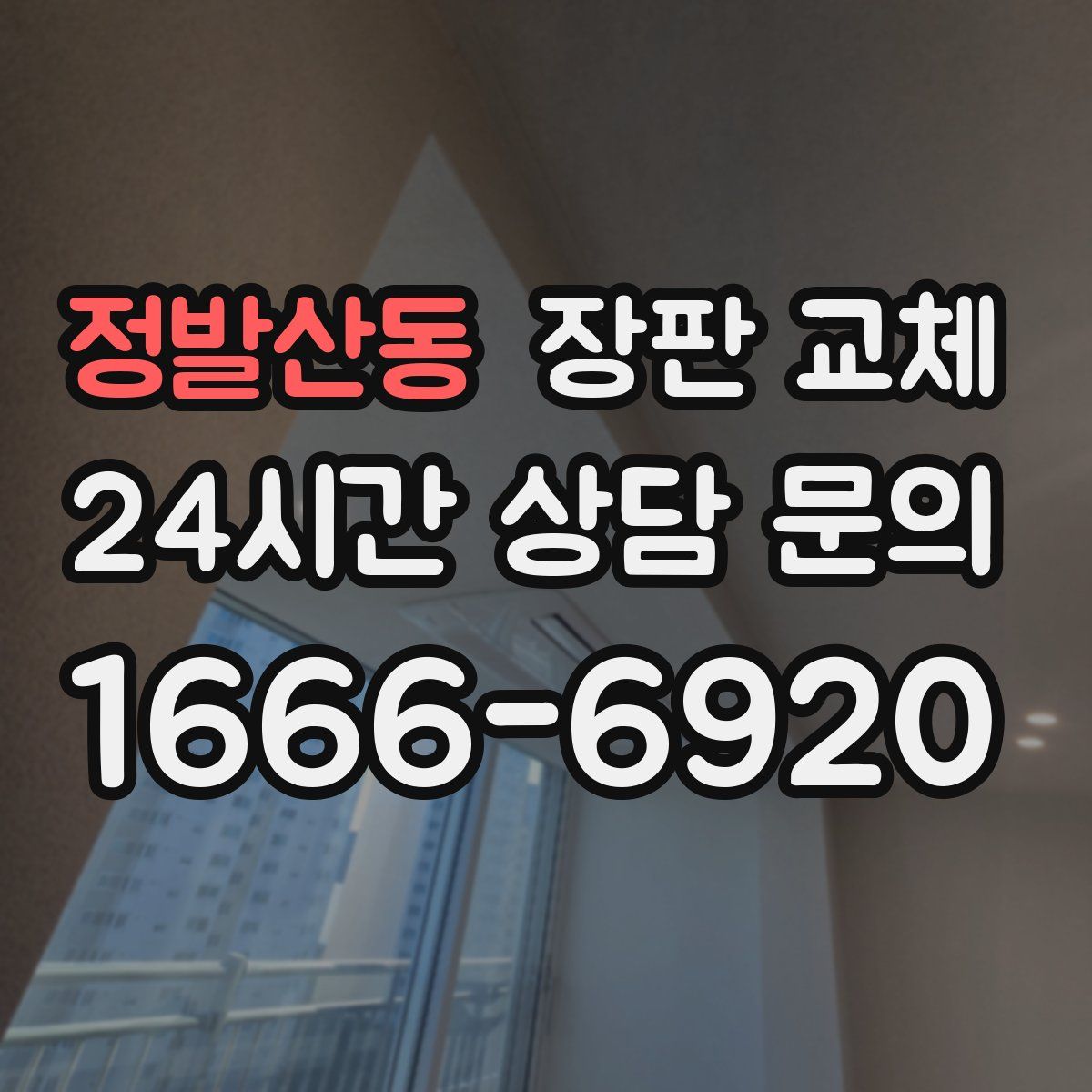 정발산동 장판 교체