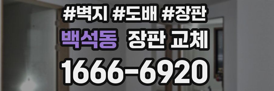 백석동 장판 교체