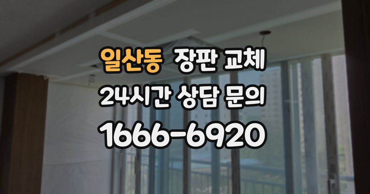 일산동 장판 교체