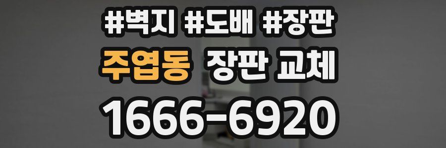 주엽동 장판 교체