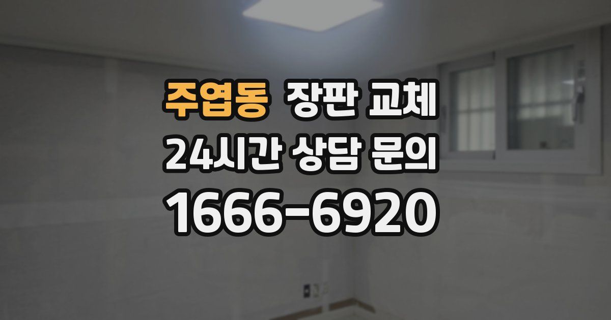 주엽동 장판 교체