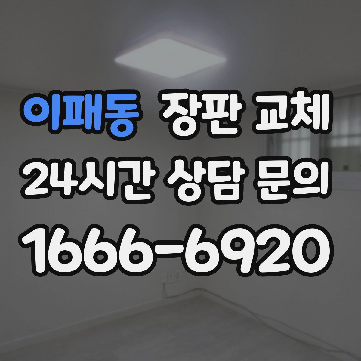 이패동 장판 교체