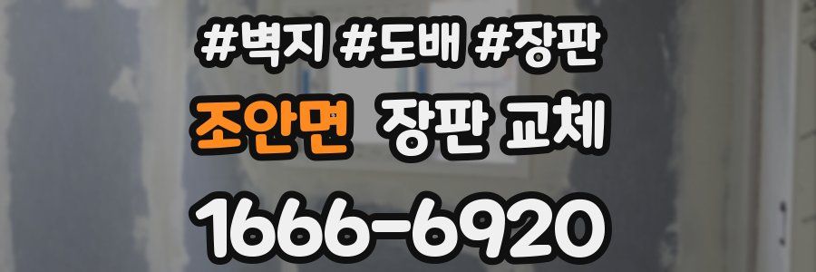 조안면 장판 교체