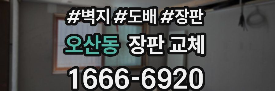 오산동 장판 교체