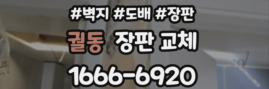 궐동 장판 교체