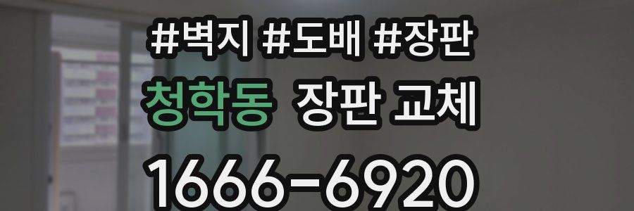 청학동 장판 교체