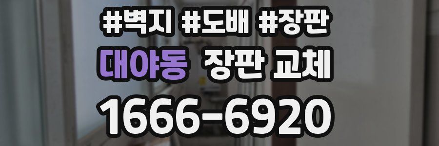 대야동 장판 교체