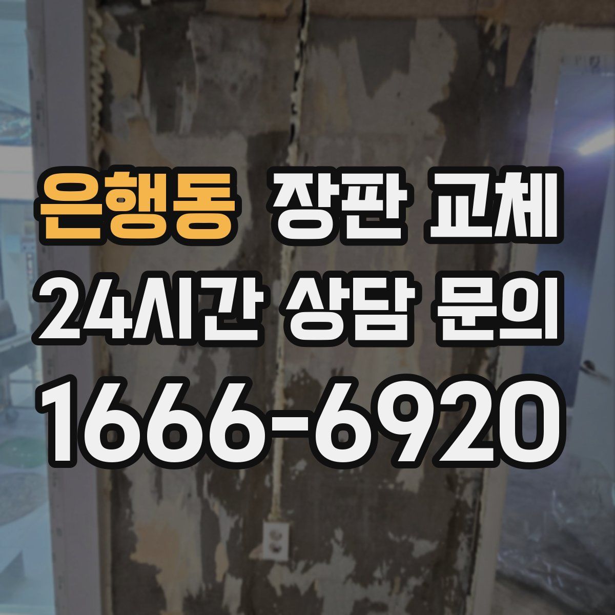 은행동 장판 교체