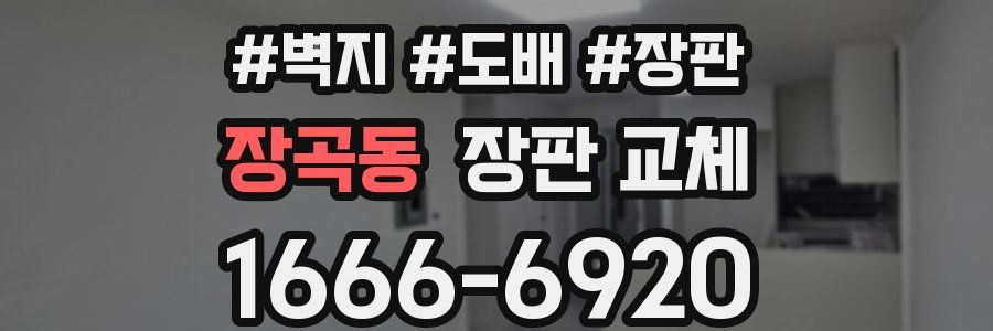 장곡동 장판 교체