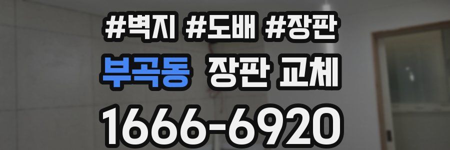 부곡동 장판 교체