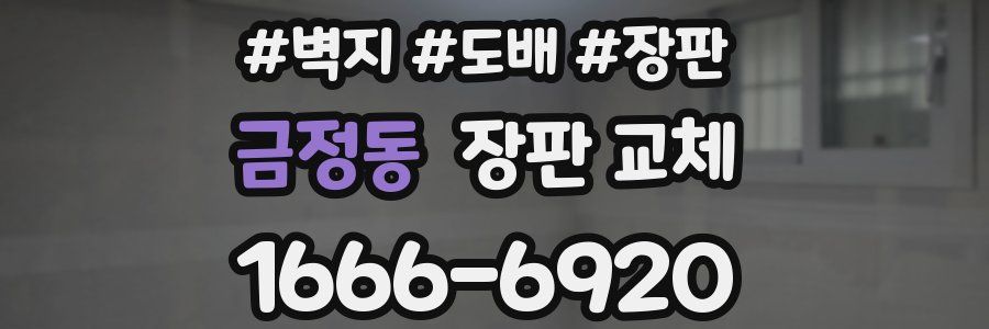 금정동 장판 교체