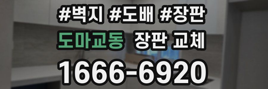 도마교동 장판 교체