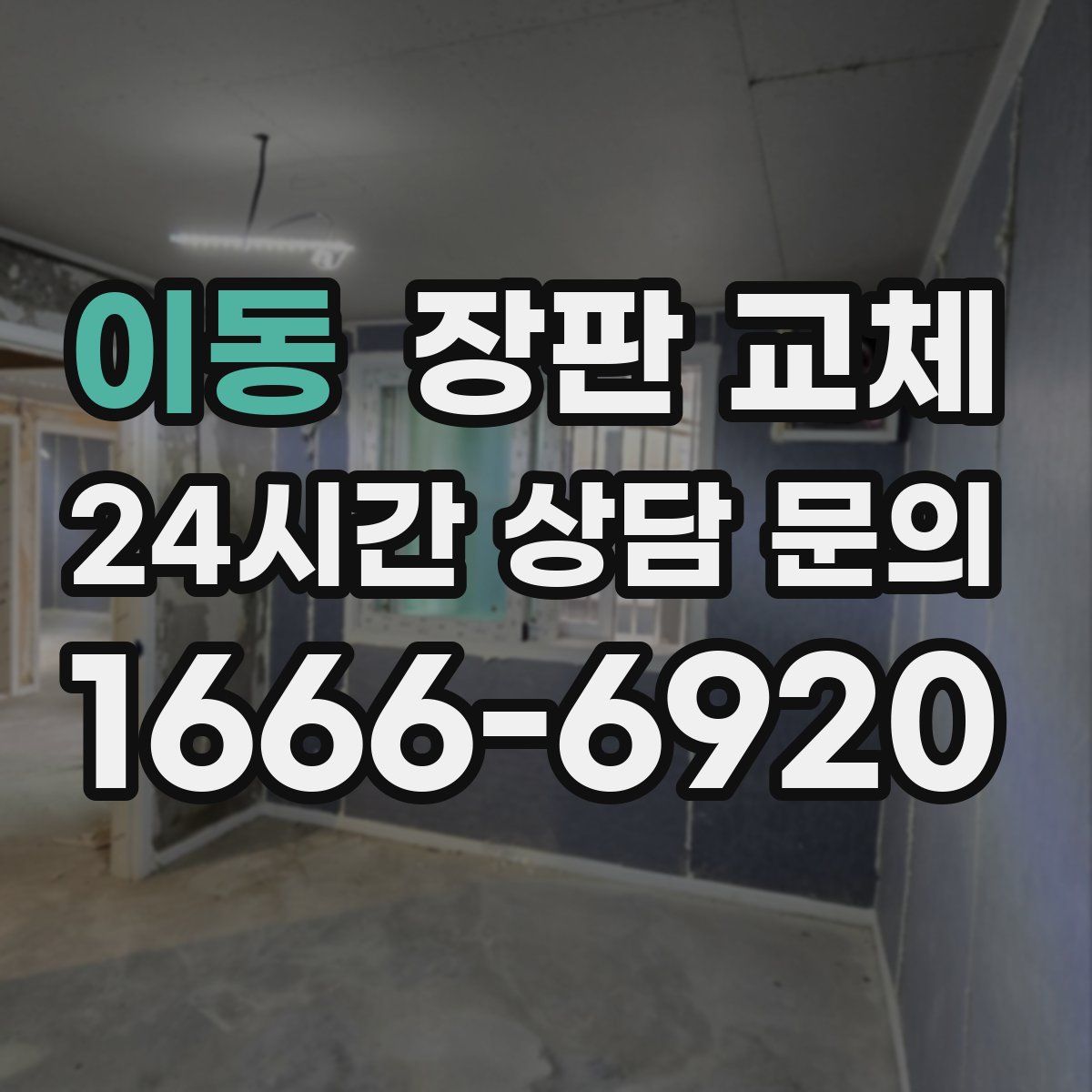 이동 장판 교체