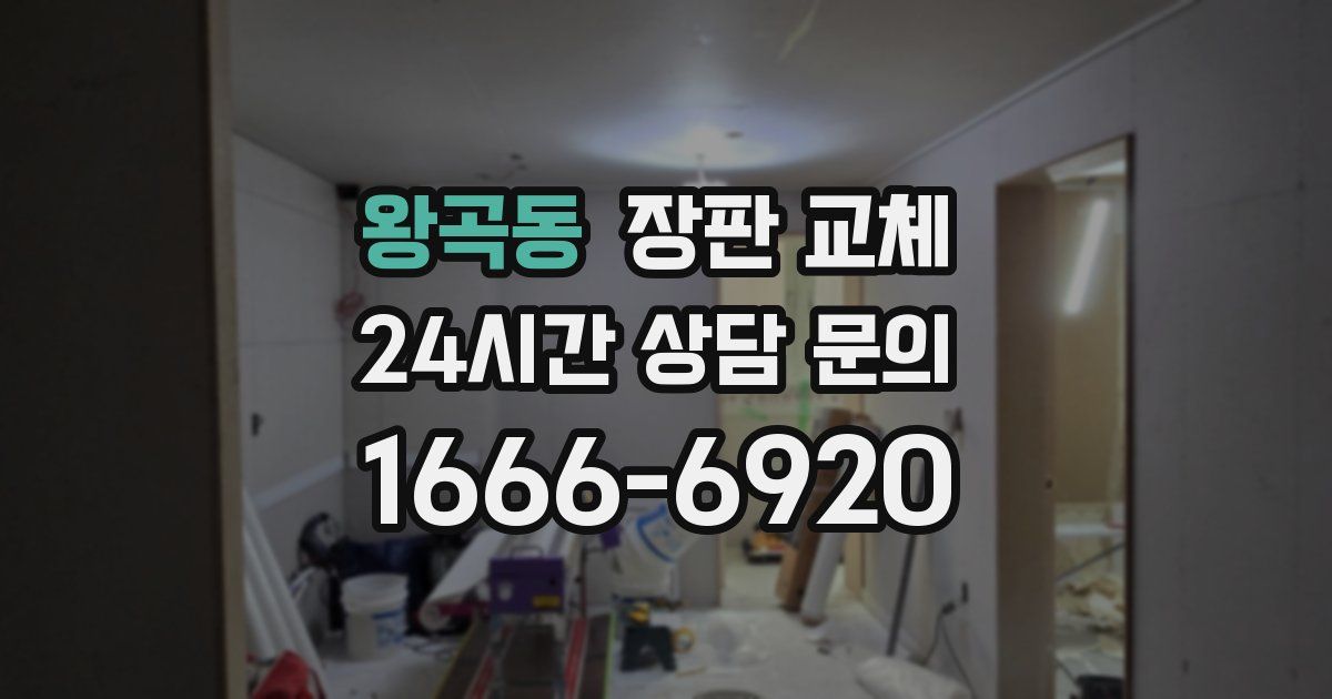 왕곡동 장판 교체