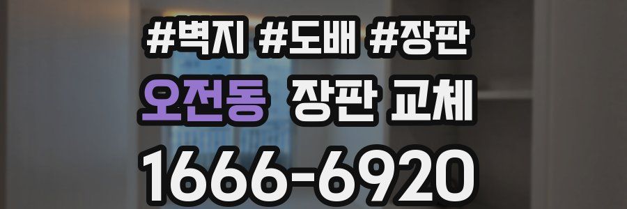 오전동 장판 교체