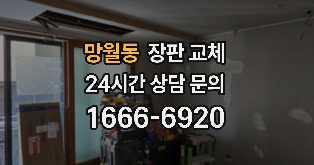 망월동 장판 교체