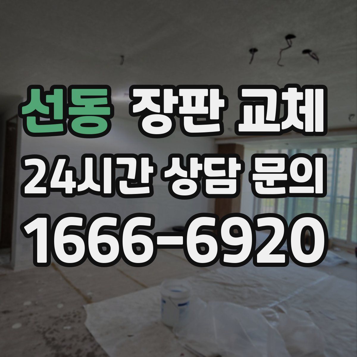 선동 장판 교체