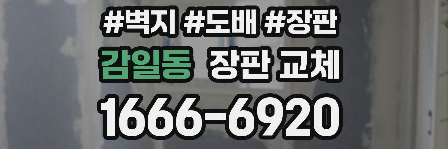감일동 장판 교체