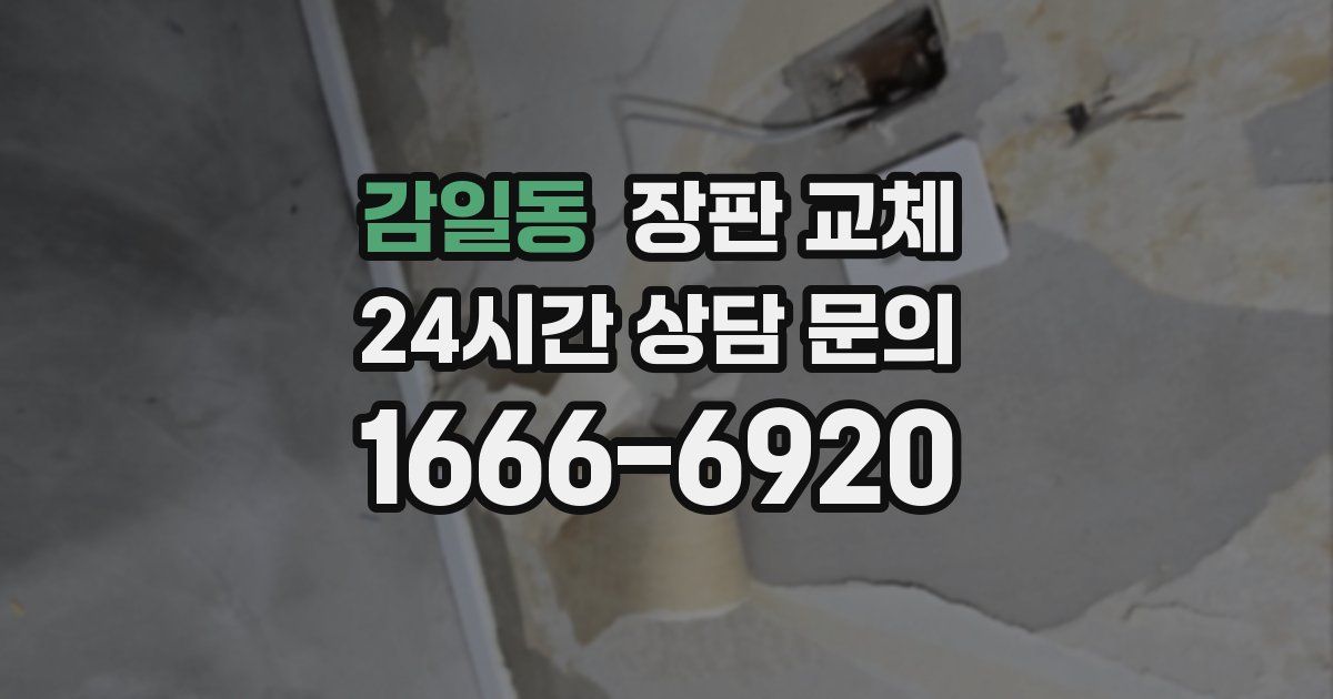 감일동 장판 교체