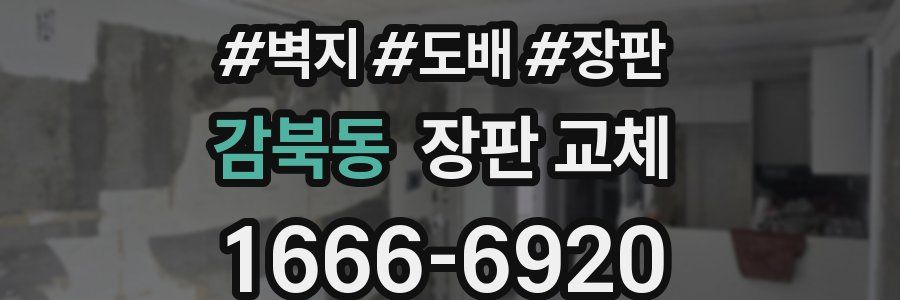 감북동 장판 교체