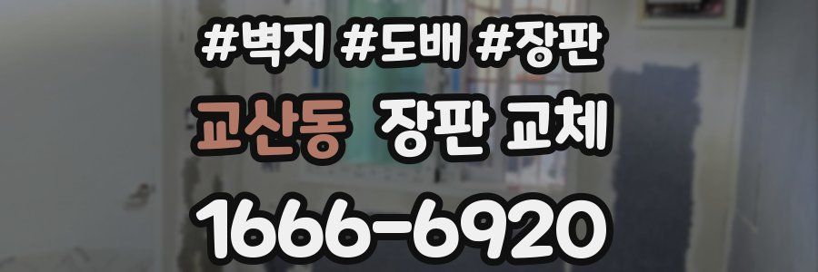 교산동 장판 교체