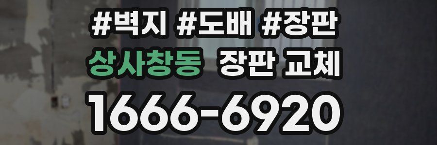 상사창동 장판 교체