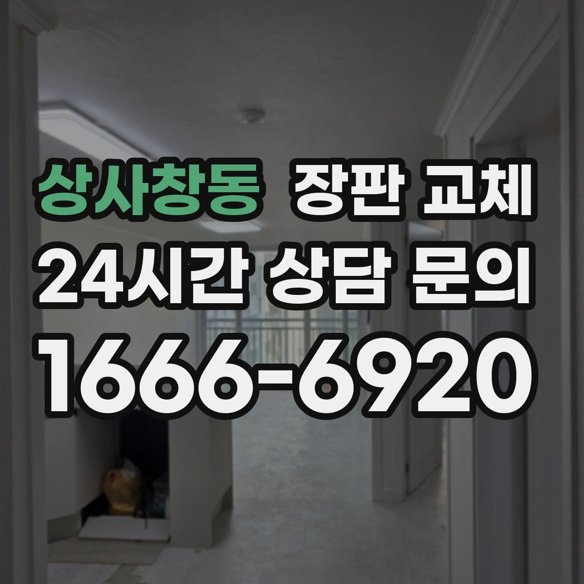 상사창동 장판 교체