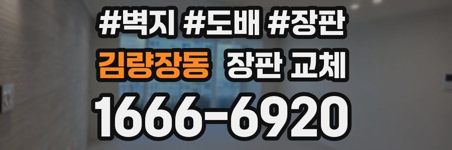 김량장동 장판 교체