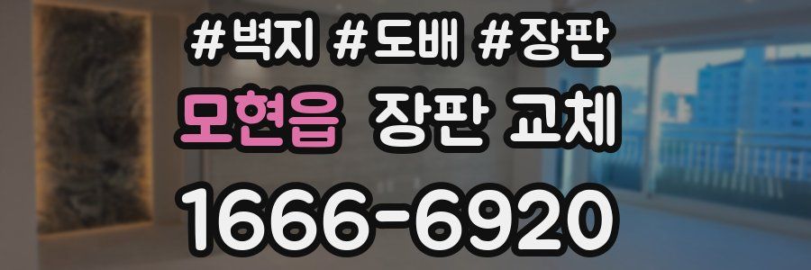 모현읍 장판 교체