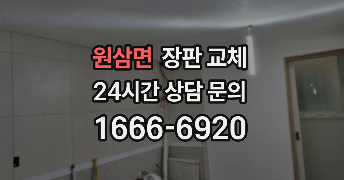원삼면 장판 교체
