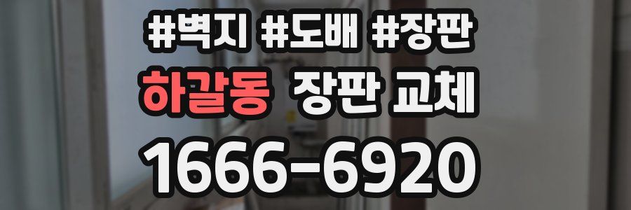 하갈동 장판 교체