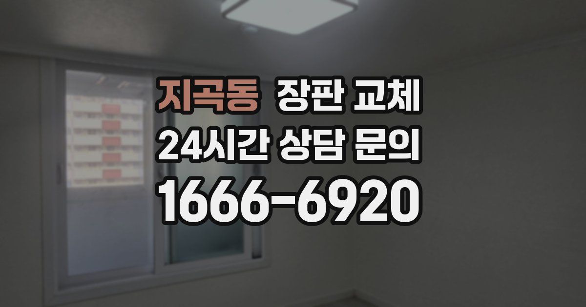 지곡동 장판 교체