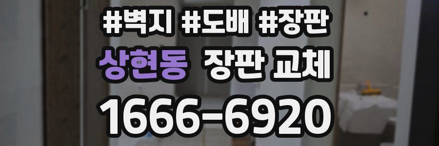 상현동 장판 교체