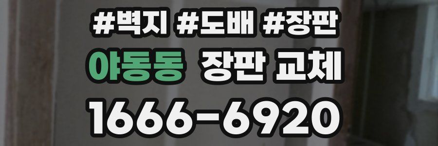 야동동 장판 교체