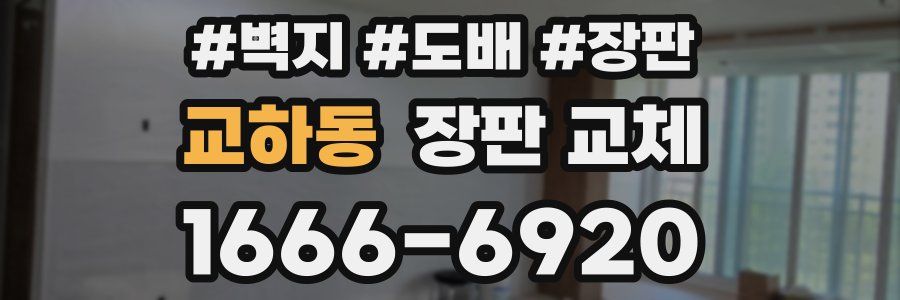 교하동 장판 교체