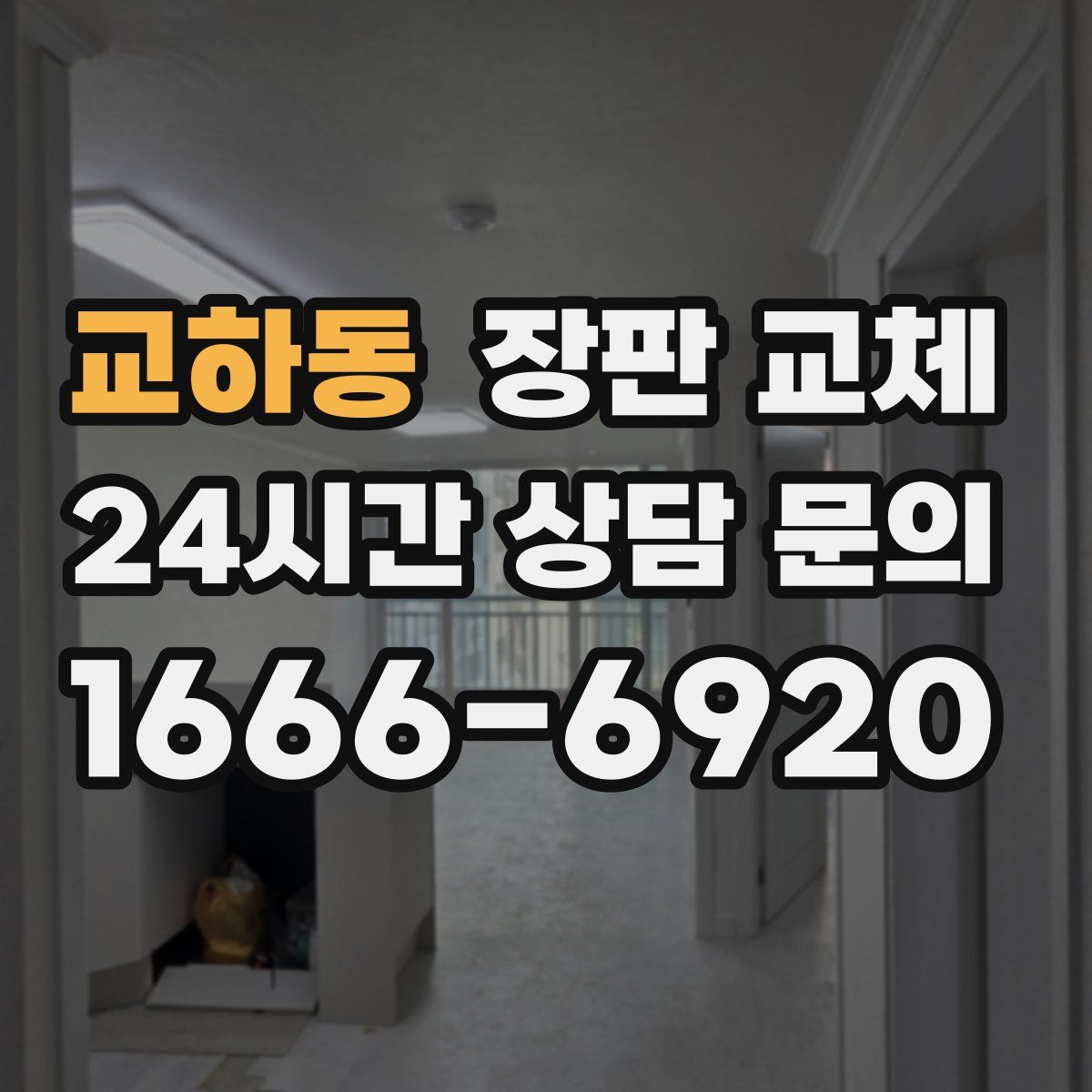 교하동 장판 교체