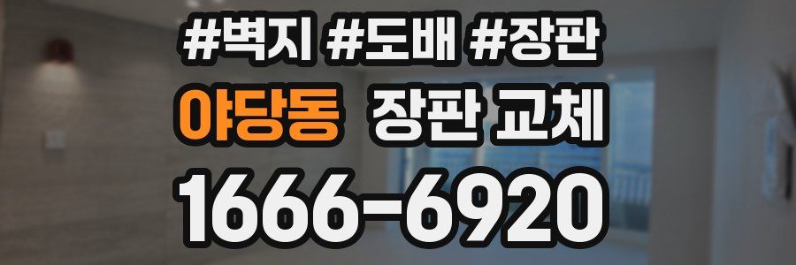 야당동 장판 교체