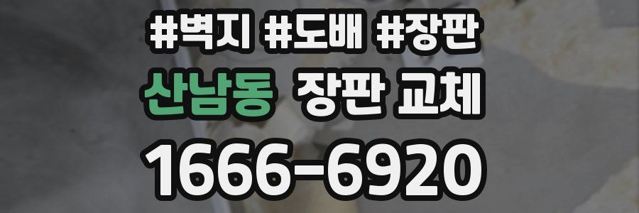 산남동 장판 교체