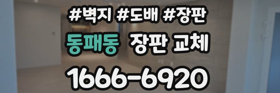 동패동 장판 교체