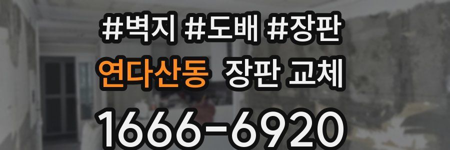 연다산동 장판 교체