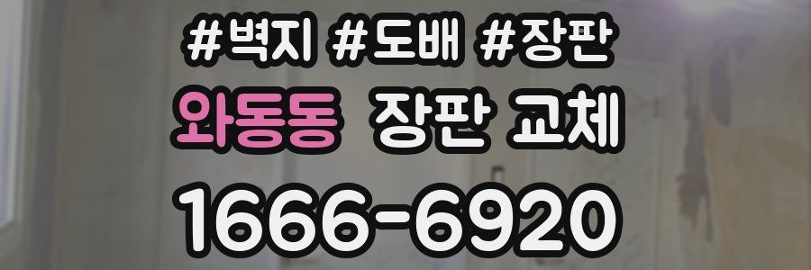 와동동 장판 교체