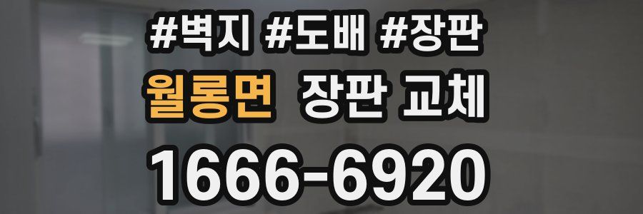 월롱면 장판 교체