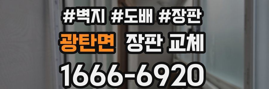 광탄면 장판 교체