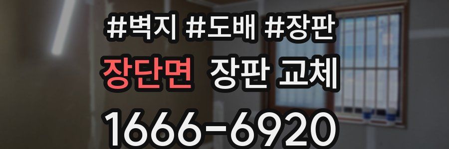 장단면 장판 교체