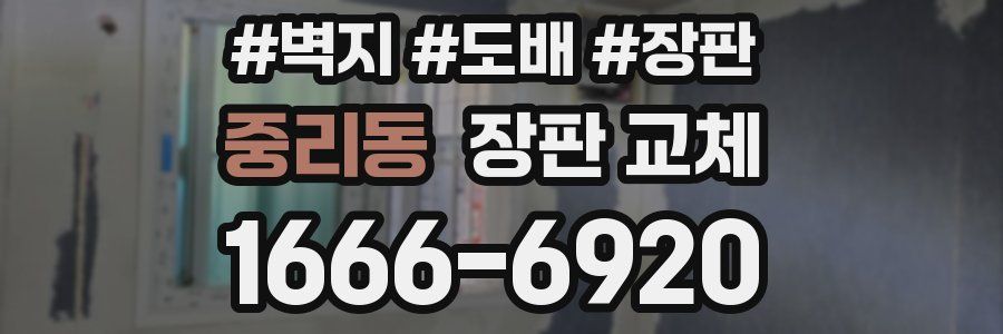 중리동 장판 교체