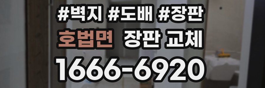 호법면 장판 교체