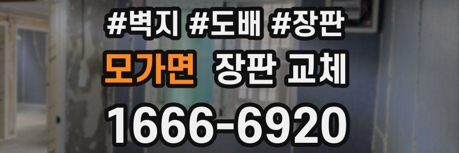 모가면 장판 교체