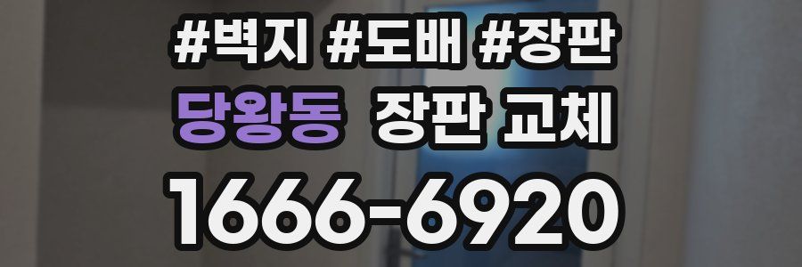 당왕동 장판 교체