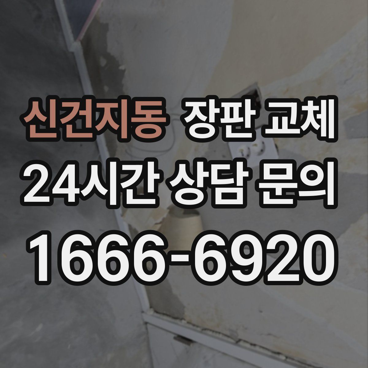 신건지동 장판 교체