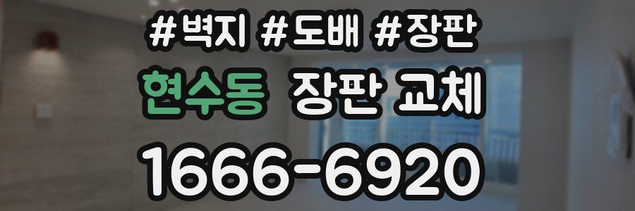 현수동 장판 교체